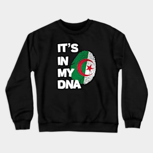 Flag of algeria fingerprint Crewneck Sweatshirt